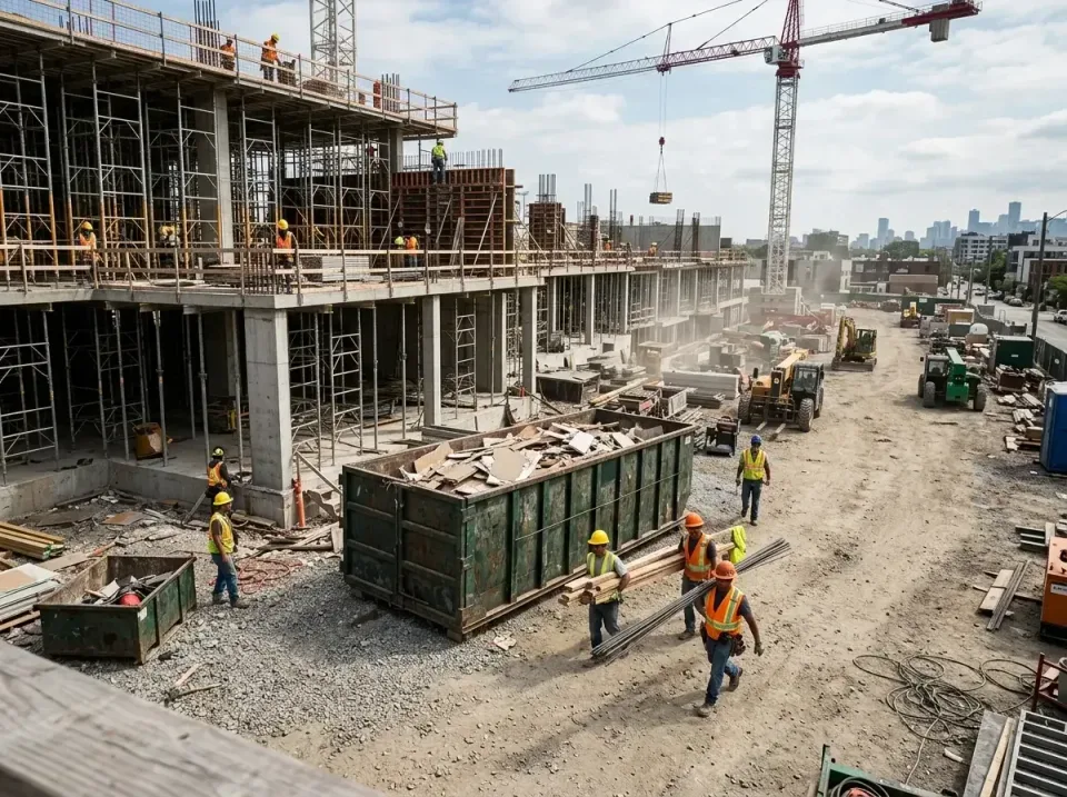 commercial-construction-site-w-002 — frequently asked questions, Low Cost Construction Dumpster Rental in Crystal City, MO